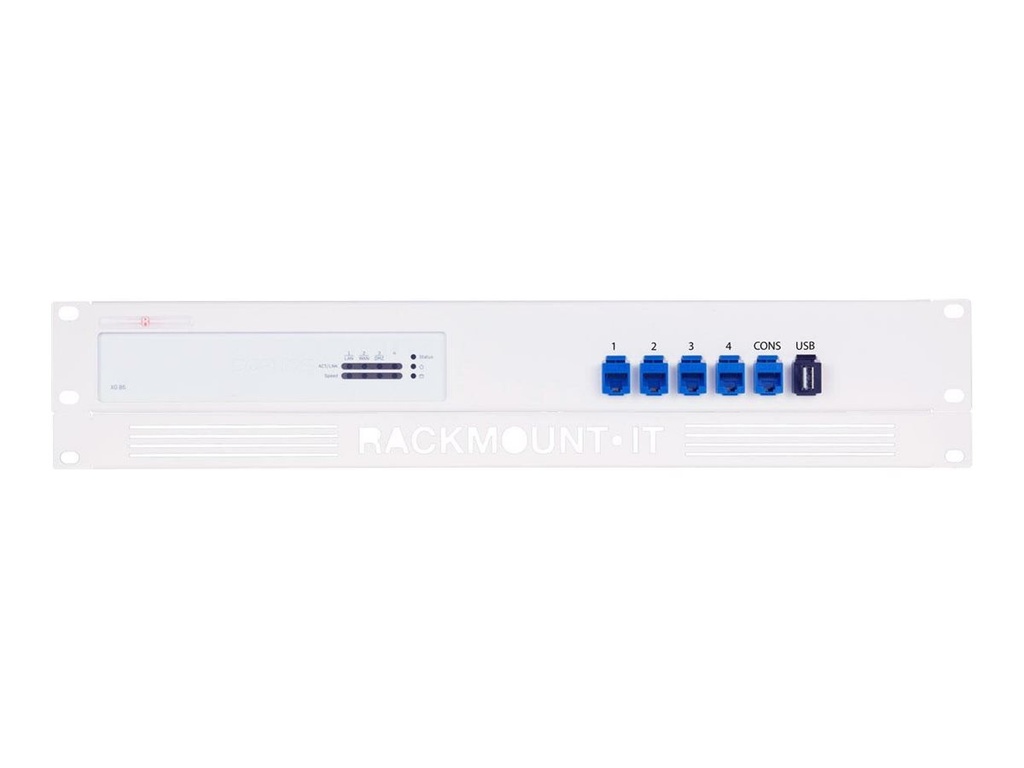 Rackmount.IT RM-SR-T4 - Montagesatz für Netzwerkgeräte - Rack montierbar - RAL 9003, Signal White - 1.3U - 48.3 cm (19")