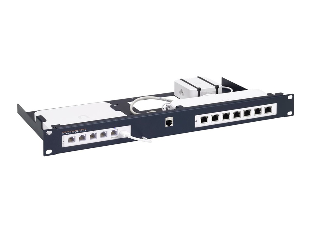 Rackmount.IT RM-UB-T7 - Montagesatz für Netzwerkgeräte - Rack montierbar - Metallic Dark Blue - 1U - 48.3 cm (19")