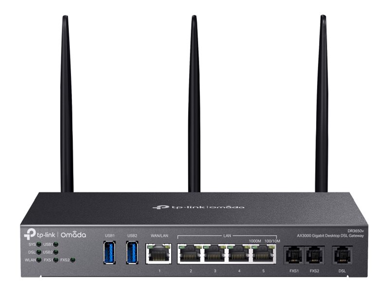 TP-LINK DR3650v - Omada AX3000 Desktop DSL Gateway - Gateway - WLAN