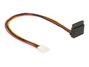Delock Floppy 4 pin female > SATA 15 pin female metal - Netzteil - 4-Pin-Mini-Stromversorgungsstecker (R)