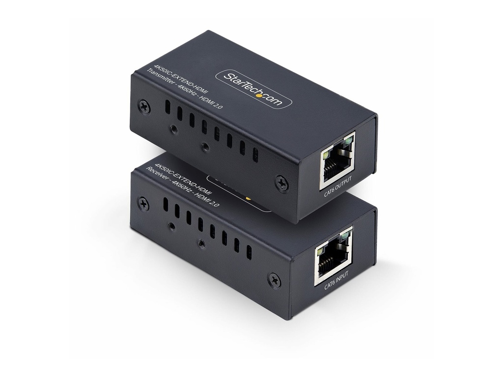 StarTech.com HDMI Extender Over CAT5e/6 Kit, 4K 60Hz, Up to 200ft (60m)