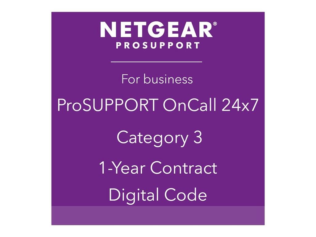 Netgear ProSupport OnCall 24x7 Category 3 - Technischer Support
