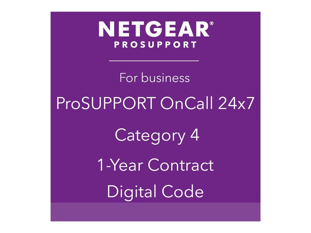 Netgear ProSupport OnCall 24x7 Category 4 - Technischer Support