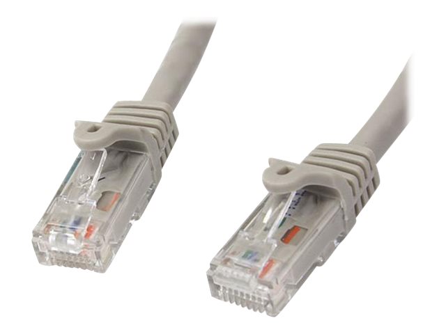 StarTech.com 2m CAT6 Ethernet Cable, 10 Gigabit Snagless RJ45 650MHz 100W PoE Patch Cord, CAT 6 10GbE UTP Network Cable w/Strain Relief, Grey, Wiring is UL Certified/TIA - Category 6 - 24AWG (N6PATC2MGR)