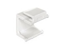 Delock Modulareinsatzkappe - weiß (Packung