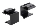 Delock Modulareinsatzkappe - Schwarz (Packung mit 4)