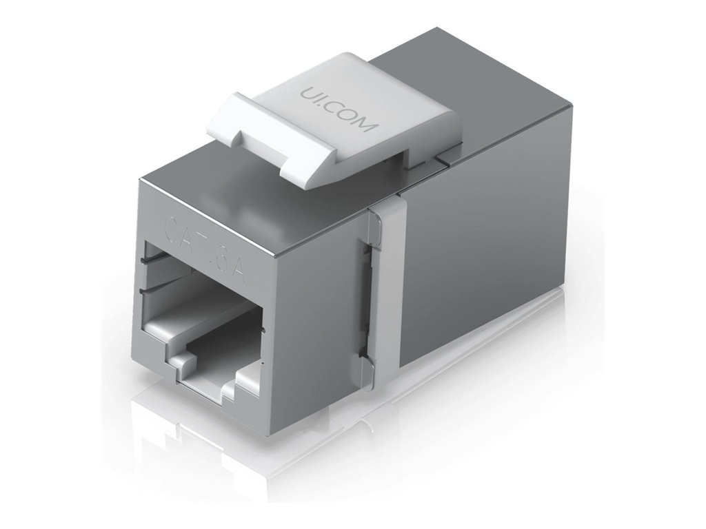 Ubiquiti UniFi - Modularer Einschub (Kopplung) - Keystone - oberflächenbündig montierbar - CAT 6a - RJ-45 (Packung mit 12)