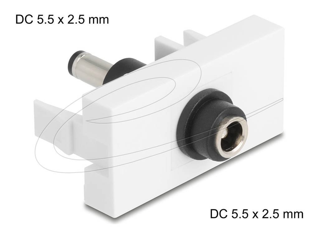 Delock Easy 45 - Einrastmodul - DC 5,5 x 2,5 mm (weiblich)