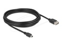 Delock USB-Kabel - Mini-USB, Typ B (M) zu USB (W)