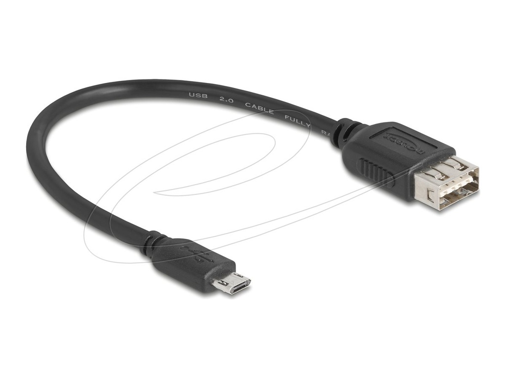 Delock USB-Kabel - Micro-USB Typ B (M) umkehrbar zu USB (W)