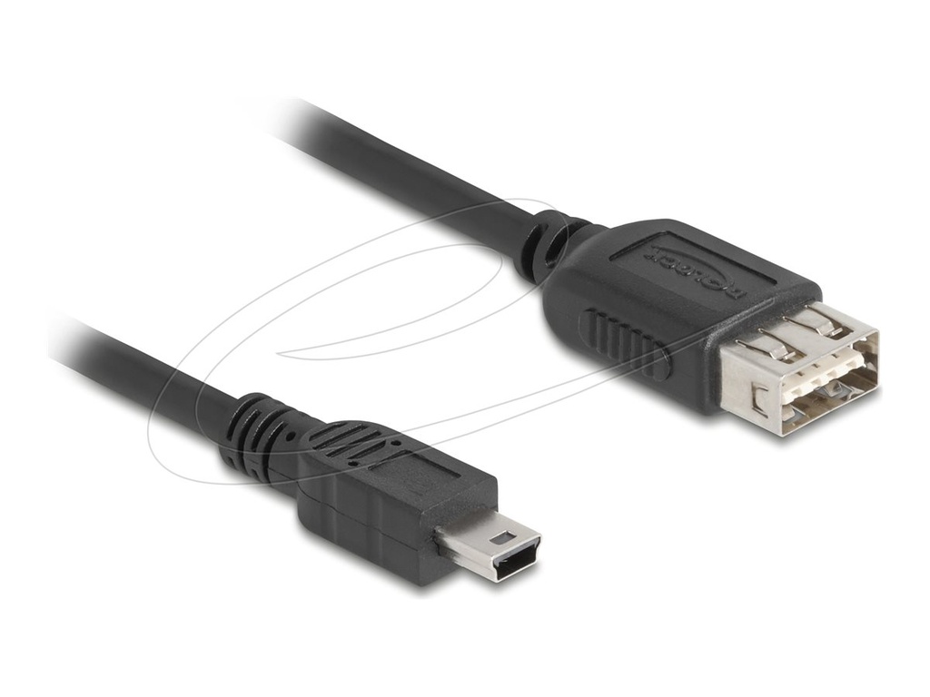 Delock USB-Kabel - mini-USB Typ B (M) zu USB (W)
