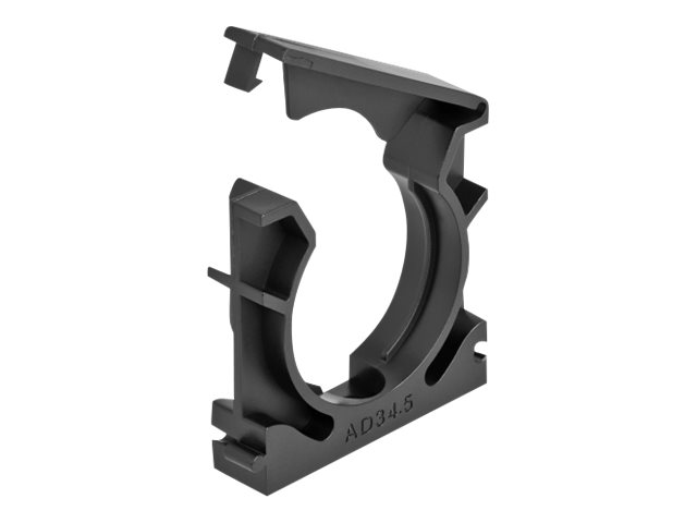 Delock Kabelhalter - mit Sicherungsclip, 34,5 mm - Schwarz (Packung mit 4)