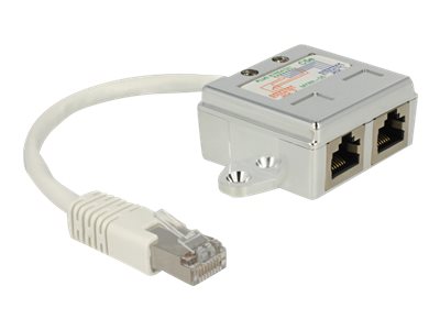 Delock RJ45 Port Doubler - Netzwerk-Splitter - RJ-45 (M)