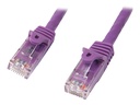 StarTech.com 2m Cat6 Gigabit Snagless Patchkabel - RJ45 UTP Netzwerkkabel mit Schutzmanschette - Cat 6 Kabel - Lila - Patch-Kabel - RJ-45 (M)