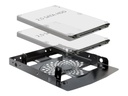 Delock Installation frame 3.5" > 2 x 2.5" HDD - Laufwerksschachtadapter - 3,5" auf 2,5" (8.9 cm to 6.4 cm)