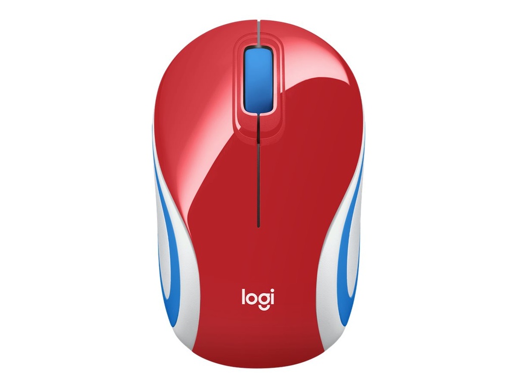 Logitech M187 - Maus - optisch - 3 Tasten - kabellos - 2.4 GHz - kabelloser Empfänger (USB)