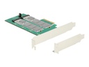 Delock PCI Express Card > 2 x internal M.2 Key B with RAID