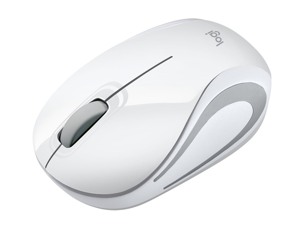 Logitech LGT-M187W - Beidhändig - Optisch - RF Wireless - 1000 DPI - Weiß