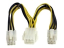 StarTech.com 15cm 6pin PCI Express Splitter Kabel - PCIe Adapterkabel - Netz-Splitter - 6-poliges PCIe Power (M)