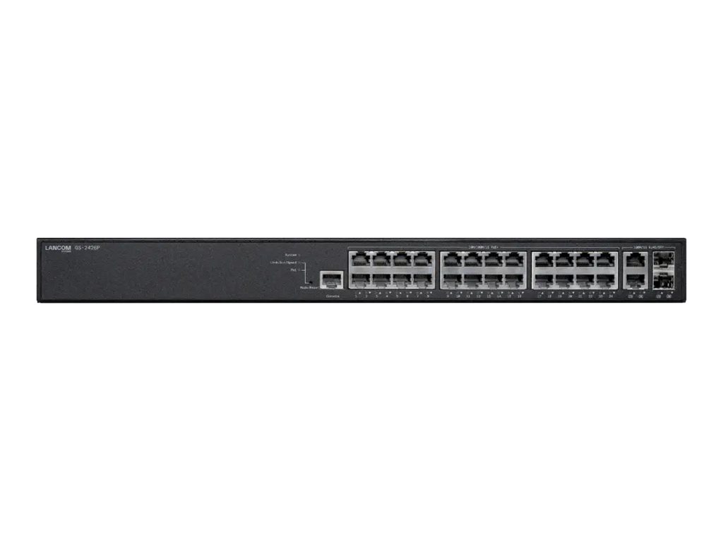 Lancom GS-2426P - Switch - managed - 24 x/1000 PoE++ 2 1 Gigabit SFP+ 2 - - 1 - Switch - 1 Gbps