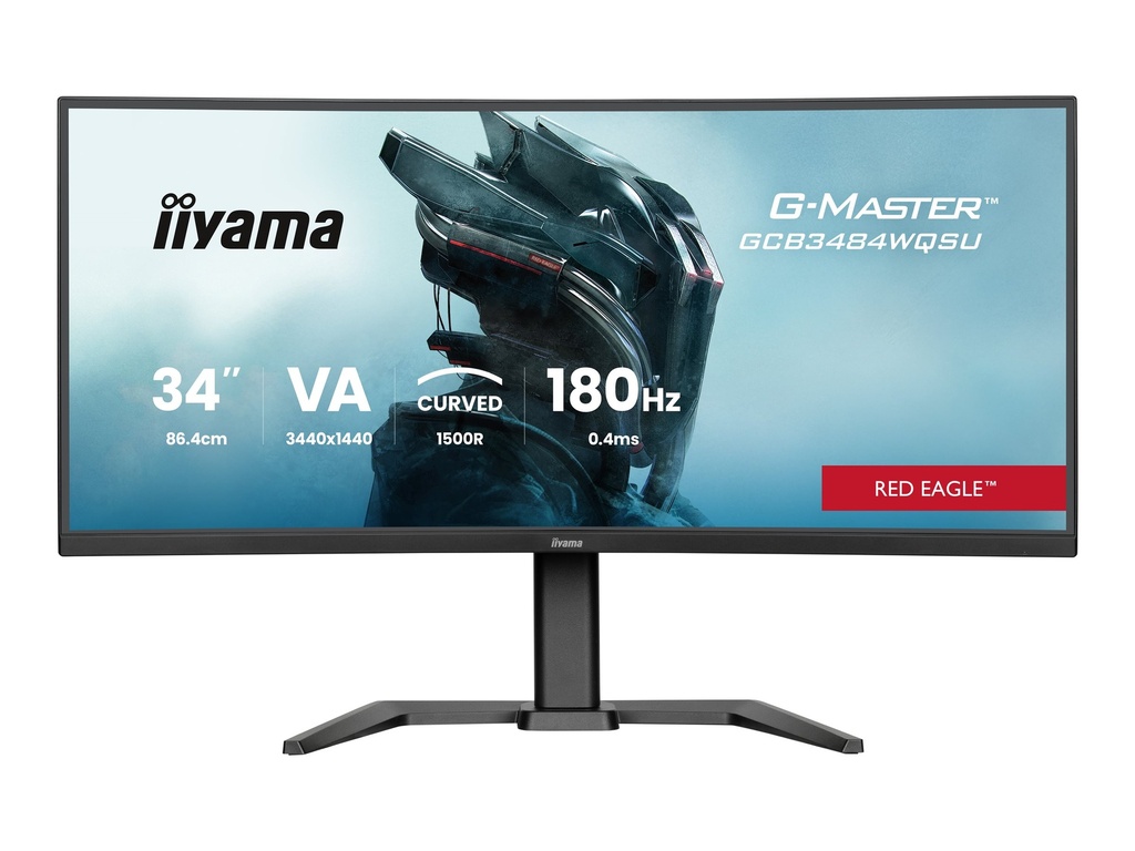 Iiyama G-MASTER Red Eagle GCB3484WQSU-B1 - LED-Monitor - Gaming - gebogen - 86.4 cm (34")