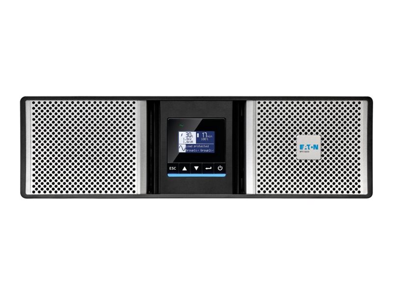 Eaton 9PX G2 9PX5KIRTNG2 - USV (in Rack montierbar/extern) - Wechselstrom 200/208/220/230/240 V - 5000 Watt - 5000 VA - 1-phasig - 5 Ah - Ethernet 10/100/1000, RS-232, USB - Ausgangsanschlüsse: 13 - PFC - 3U - 48.3 cm (19")