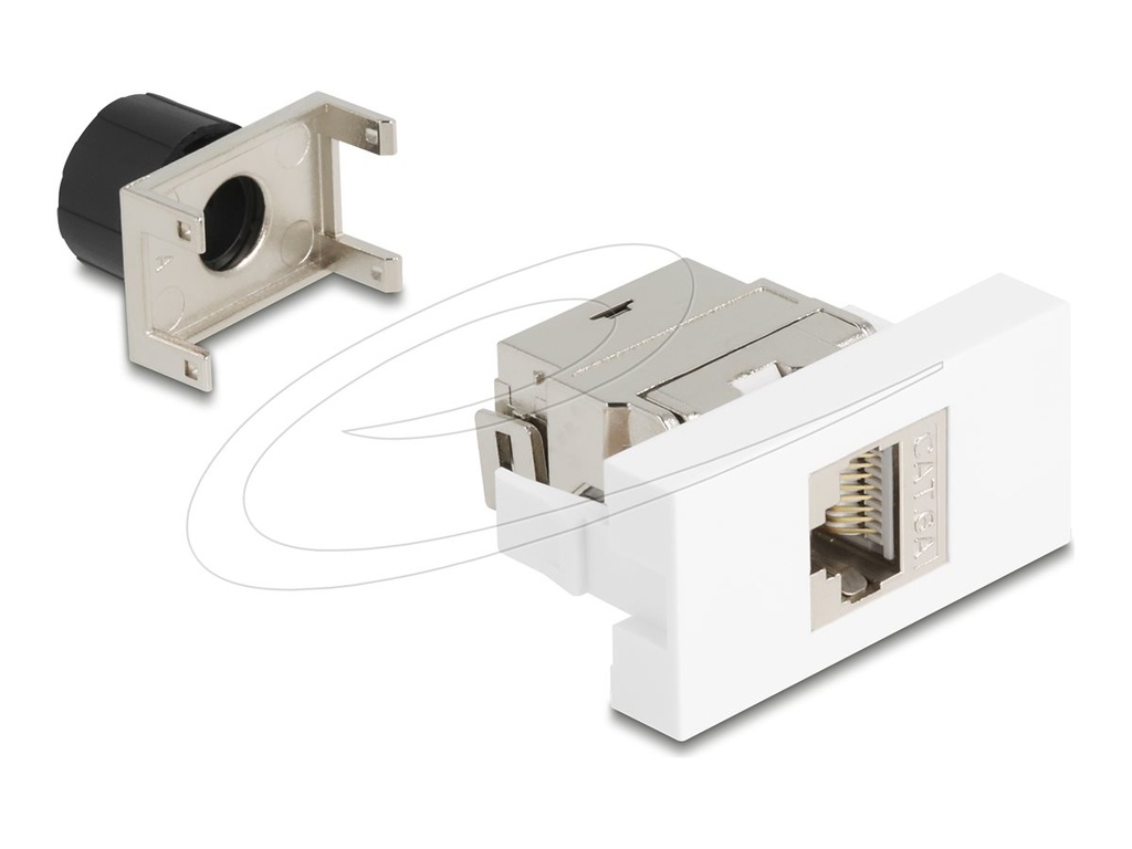 Delock Easy 45 - Einrastmodul - CAT 6a, 180°