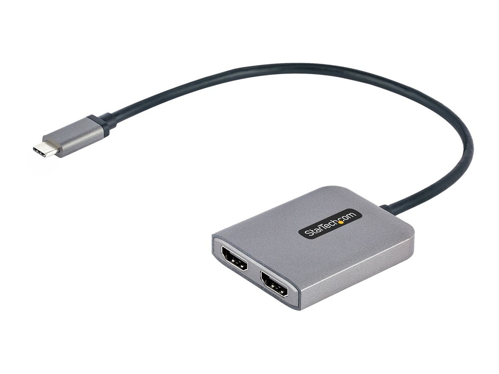 StarTech.com 2-Port USB-C auf HDMI Adapter, MST