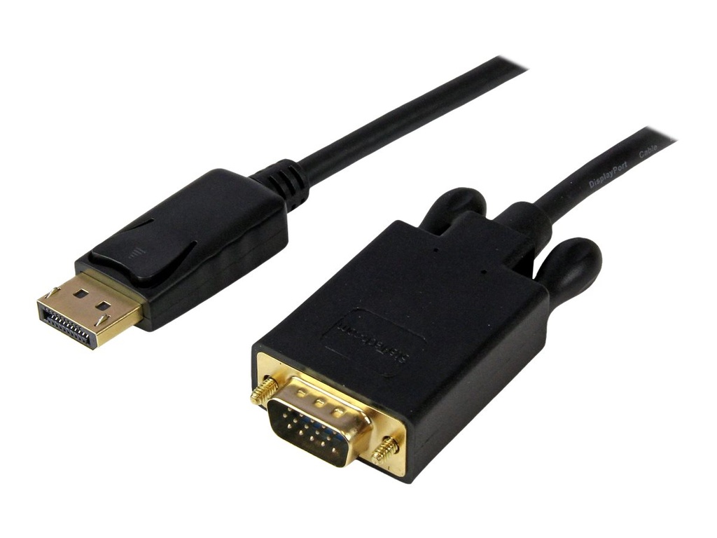 StarTech.com 1,8 m DisplayPort auf VGA Kabel - Aktives DisplayPort auf VGA Adapter Kabel - 1080p Video - DP auf VGA Monitor Kabel - DP 1.2 auf VGA Konverter - Einrastender DP Stecker (DP2VGAMM6B)