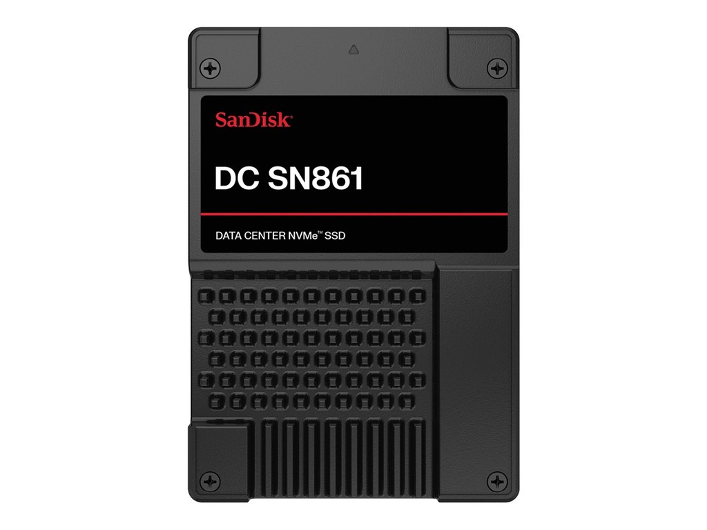 WD SanDisk SN861 - SSD - Datencenter - verschlüsselt - 7.68 TB - intern - 2.5" (6.4 cm)
