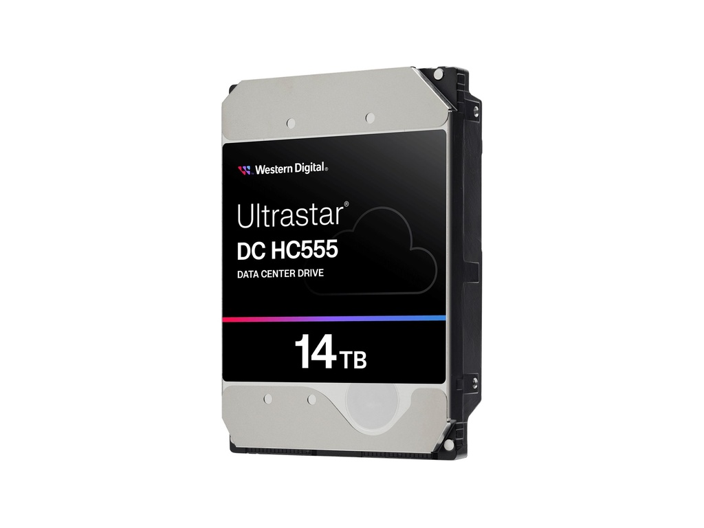WD Ultrastar DC HC555 - Festplatte - Rechenzentrum - verschlüsselt - 14 TB - intern - 3.5" (8.9 cm)