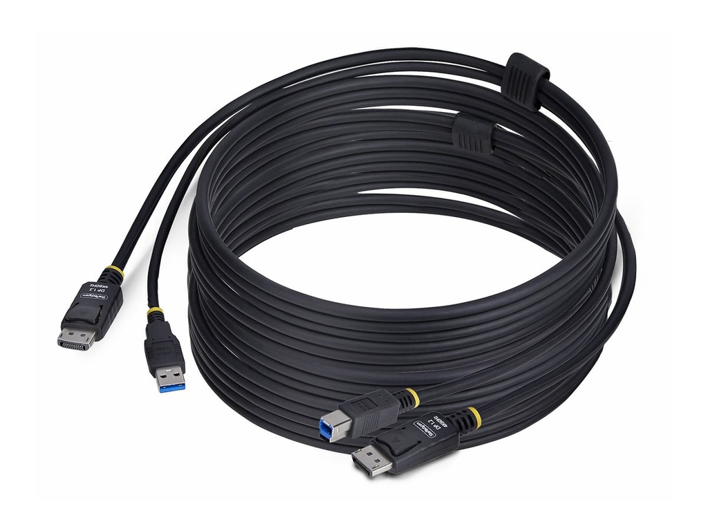StarTech.com 10ft (3m) DisplayPort and USB 5Gbps KVM Cable - Tastatur- / Video- / Maus- (KVM-)