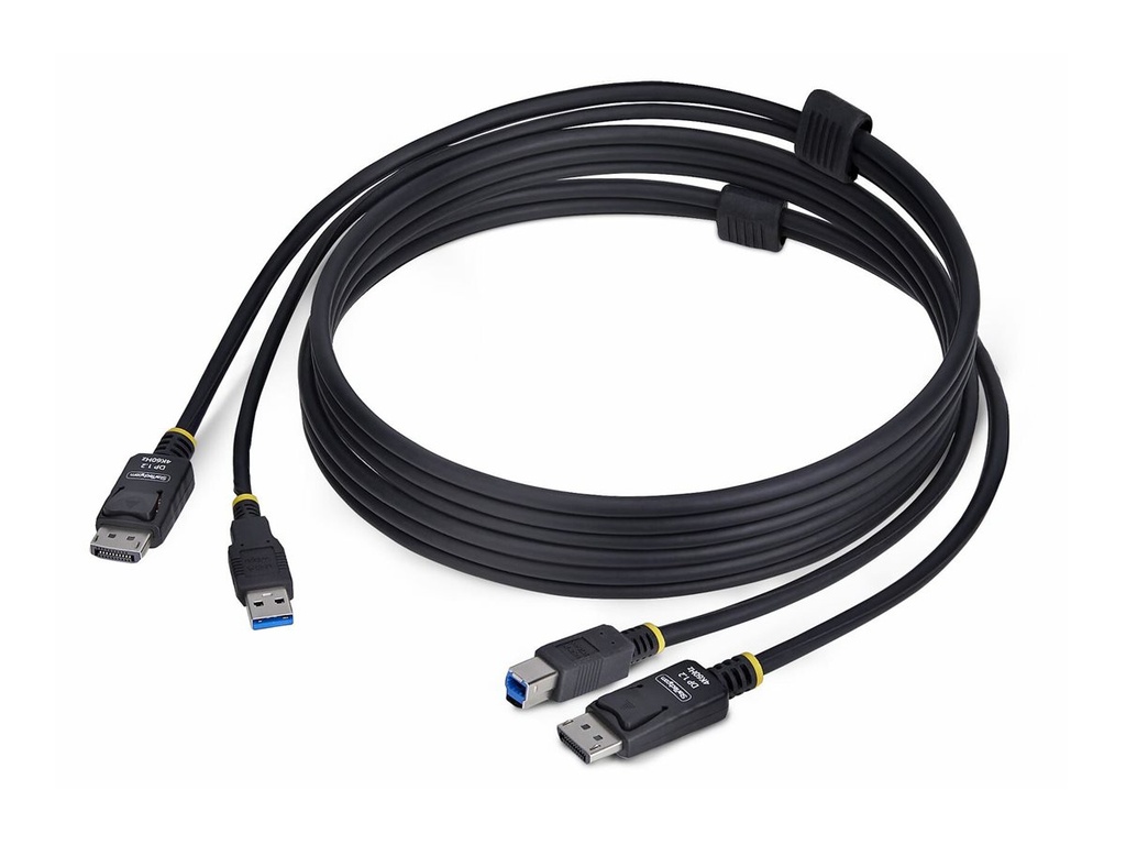 StarTech.com 6ft (1.8m) DisplayPort and USB 5Gbps KVM Cable - Tastatur- / Video- / Maus- (KVM-)