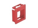 Delock Modulblende Snap-in-Halterung - Schrankmontage - Rot (Packung mit 4)