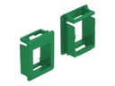 Delock Modulblende Snap-in-Halterung - Schrankmontage - grün (Packung mit 4)