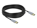 Delock HDMI-Kabel - HDMI männlich zu HDMI männlich - 10 m - Glasfaser - Schwarz - 4K Unterstützung, Active Optical Cable (AOC)