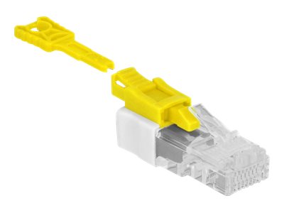 Delock RJ45 Port Blocker - LAN-Portblocker - Weiß/Gelb (Packung mit 5)