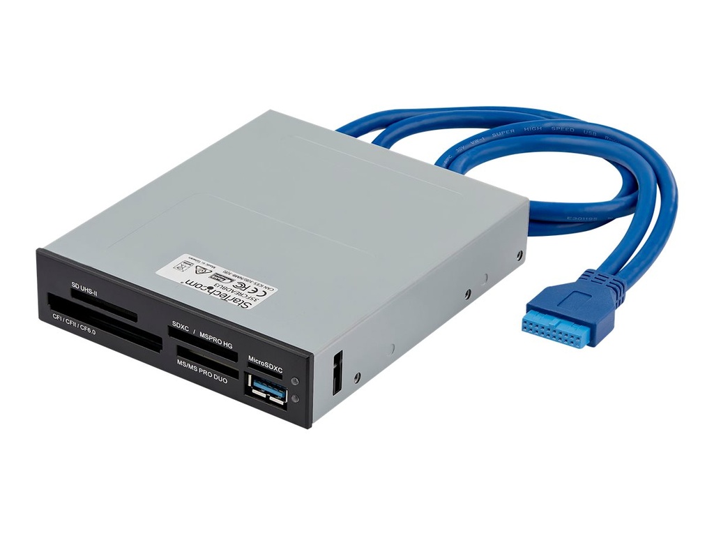 StarTech.com Startech USB 3.0 interner Kartenleser mit UHS-II Unterstützung - SecureDigital/Micro SD/MemoryStick/CF Kartenlesegerät - Kartenleser - 8,9 cm (3,5 Zoll)