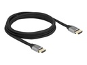 Delock Ultra High Speed - HDMI-Kabel - HDMI männlich zu HDMI männlich - 2 m - Dreifachisolierung - Grau - hauchvergoldete Kontakte, unterstützt 8K 60 Hz (7680 x 4320)