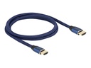 Delock Ultra High Speed - HDMI-Kabel - HDMI männlich zu HDMI männlich - 1 m - Dreifachisolierung - Blau - hauchvergoldete Kontakte, unterstützt 8K 60 Hz (7680 x 4320)