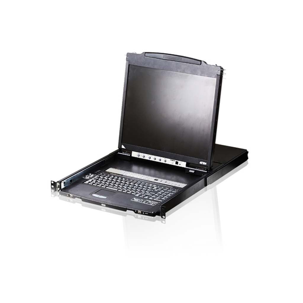ATEN LCD KVM 16-Port Switch-German Keyboard