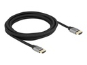 Delock Ultra High Speed - HDMI-Kabel - HDMI männlich zu HDMI männlich - 3 m - Dreifachisolierung - Grau - hauchvergoldete Kontakte, unterstützt 8K 60 Hz (7680 x 4320)