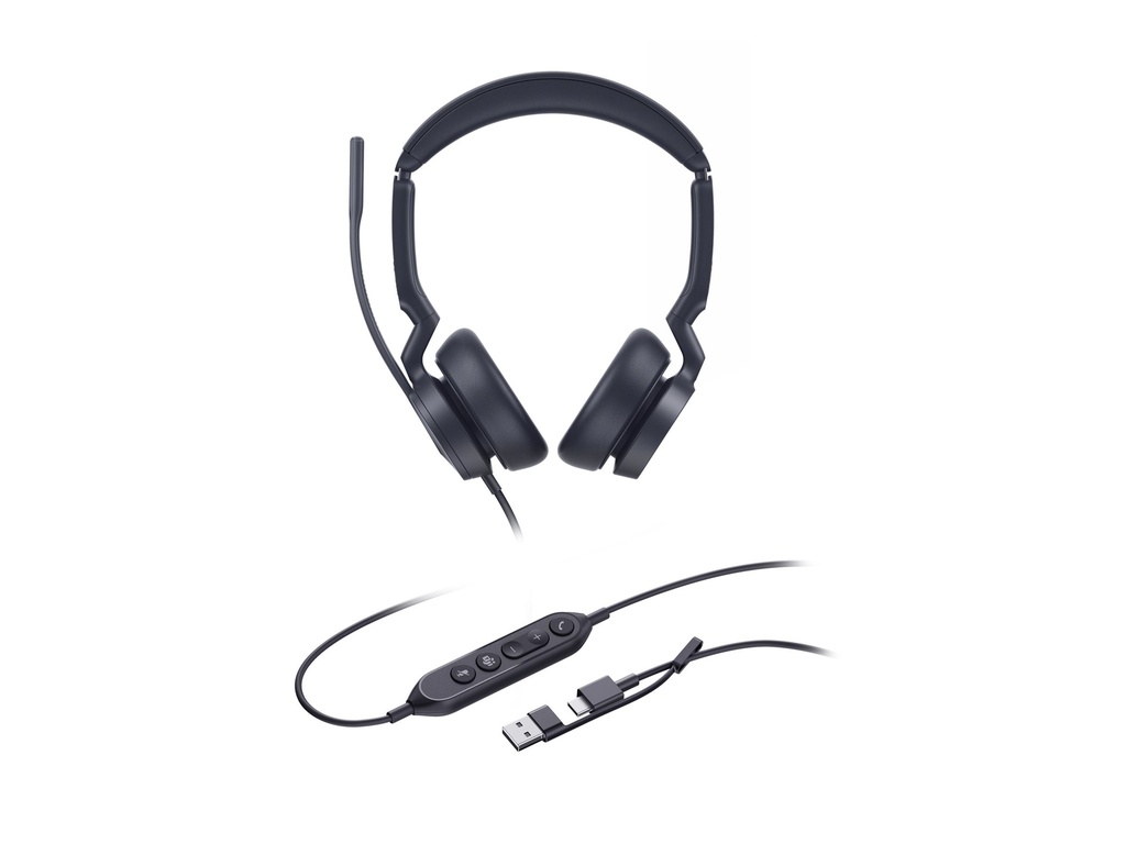 Yealink Headset UH 46 Dual Teams USB-C/A - Headset - 20 KHz