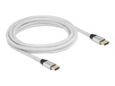 Delock Ultra High Speed - HDMI-Kabel - HDMI männlich zu HDMI männlich - 3 m - Dreifachisolierung - Silber - hauchvergoldete Kontakte, unterstützt 8K 60 Hz (7680 x 4320)
