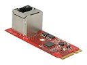 Delock Converter M.2 Key A+E male > 1 x Gigabit