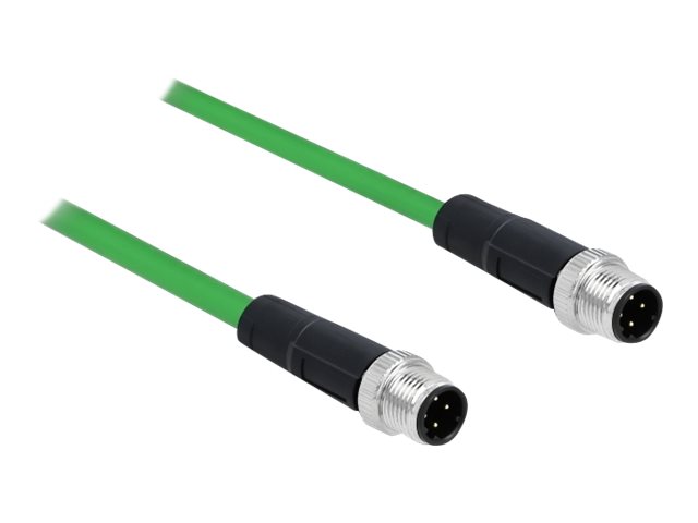 Delock Netzwerkkabel - M12 (4-polig) (M) zu M12 (4-polig)