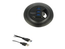 Delock In-Desk Hub 3 Port USB 3.0 + 2 Slot SD Card Reader