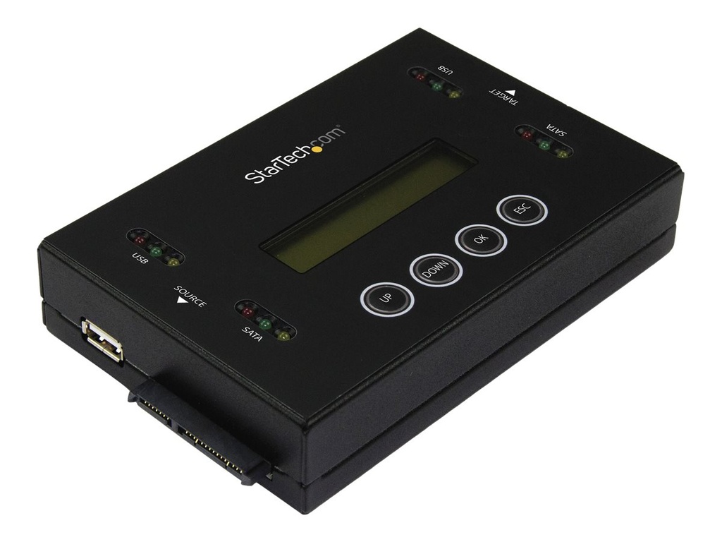 [SU2DUPERA11] StarTech.com StarTech Laufwerks Duplizierer und Löscher für USB Sticks und 2,5 / 3,5" SATA Laufwerke - 1:1 duplizierung plus Cross-interface - Festplatte / USB-Drive-Duplikator - 1 Schächte (Serial ATA-600 / USB)