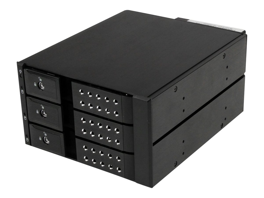 StarTech.com 3-fach 3,5 trägerloser SATA Festplatten Aluminium Wechselrahmen Backplane - 3 Bay 3,5 Zoll (8,9cm)