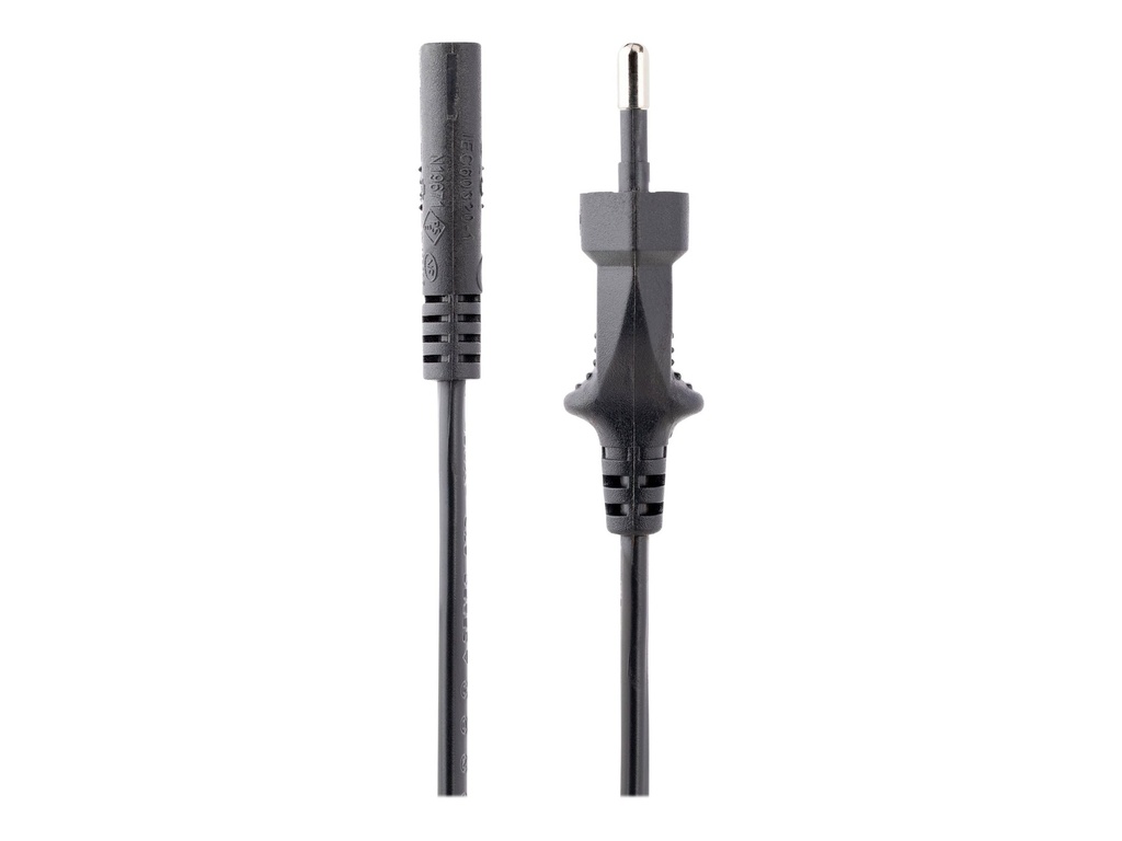 StarTech.com StarTech 3 m Laptop Stromkabel, Eurostecker auf C7 Stecker, 2.5A 250V - Stromkabel - Eurostecker (S)